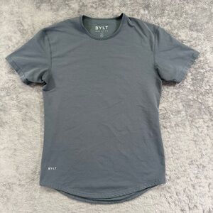 BYLT Basics Drop Cut Lux Short Sleeve Shirt Small Regular Hem